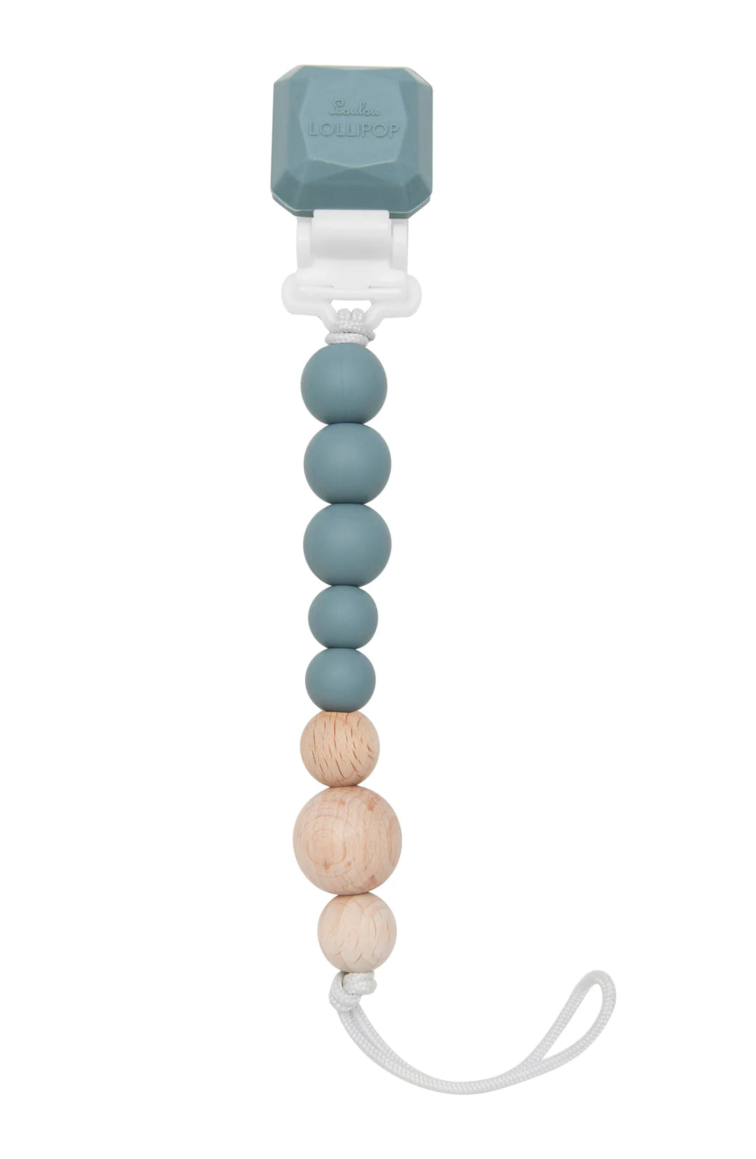 Colour Pop Silicone Wood Pacifier Clip Loulou Lollipop