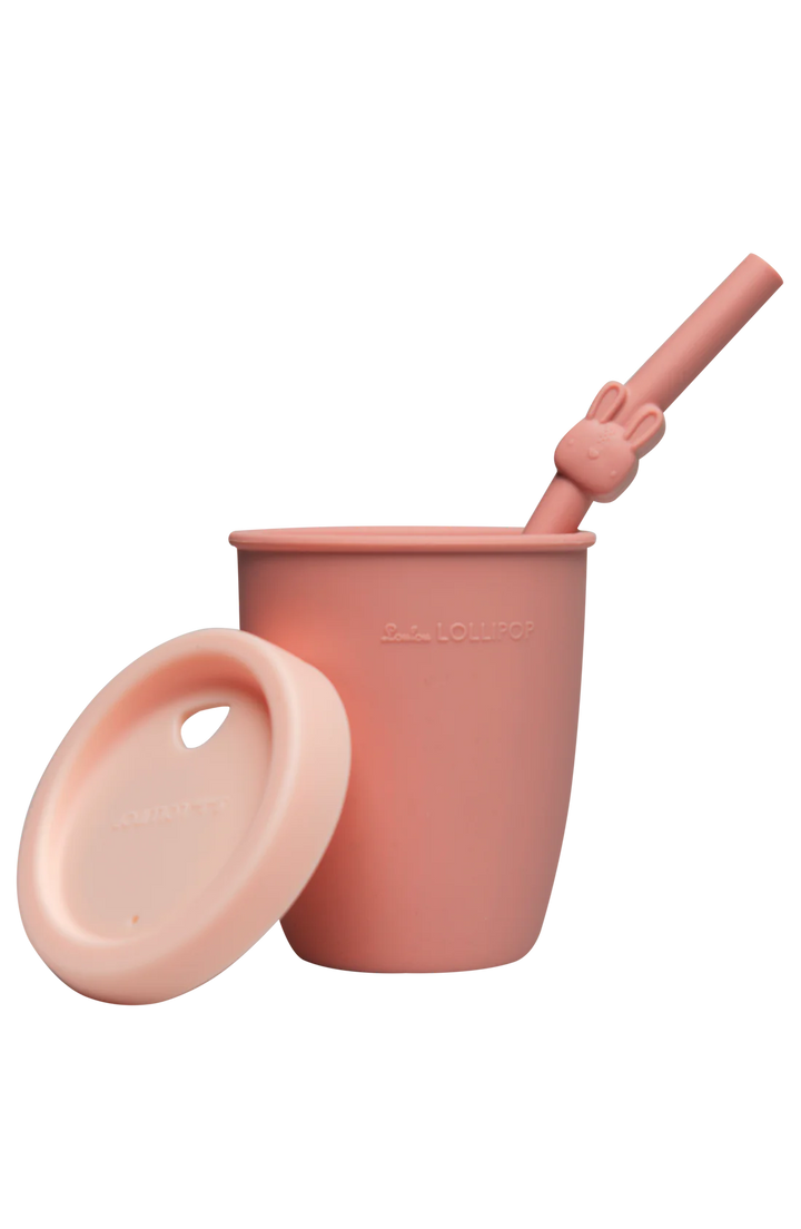 Loulou Lollipop - Kids Silicone Cup with Straw - Pitter Patter Boutique