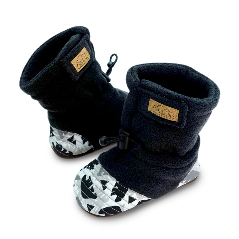 Jan & Jul - Adjustable Stay-Put Cozy Fleece Booties - Pitter Patter Boutique