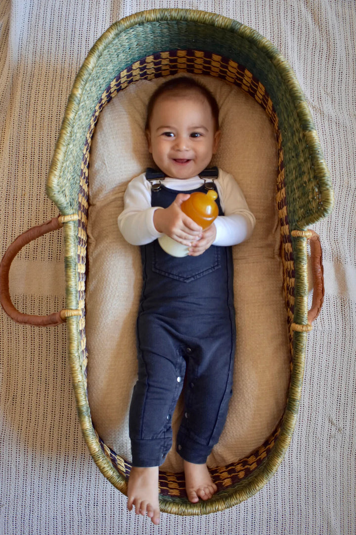 L'oved Baby - Faux Denim Overalls - Pitter Patter Boutique