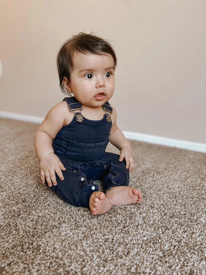 L'oved Baby - Faux Denim Overalls - Pitter Patter Boutique