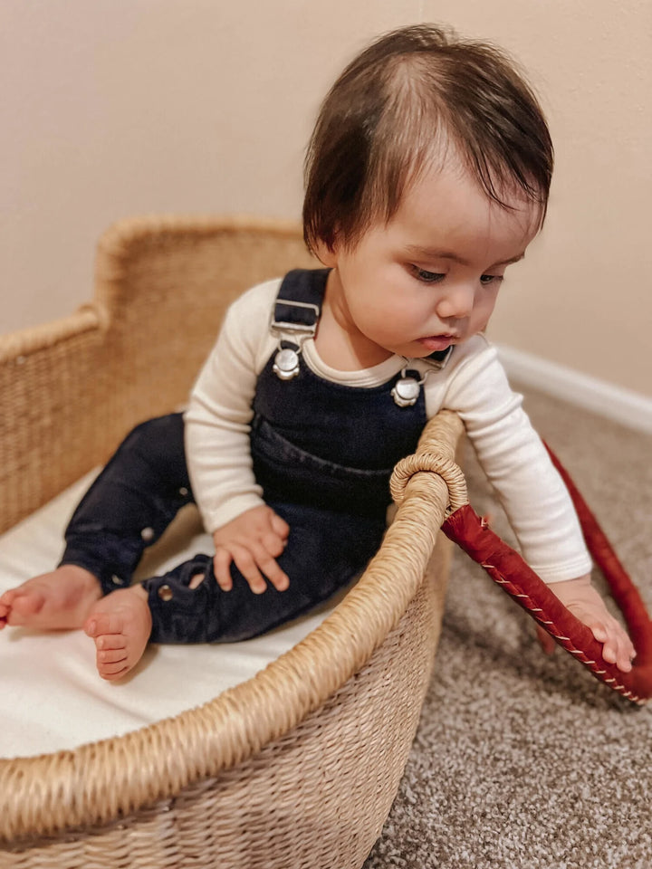 L'oved Baby - Faux Denim Overalls - Pitter Patter Boutique