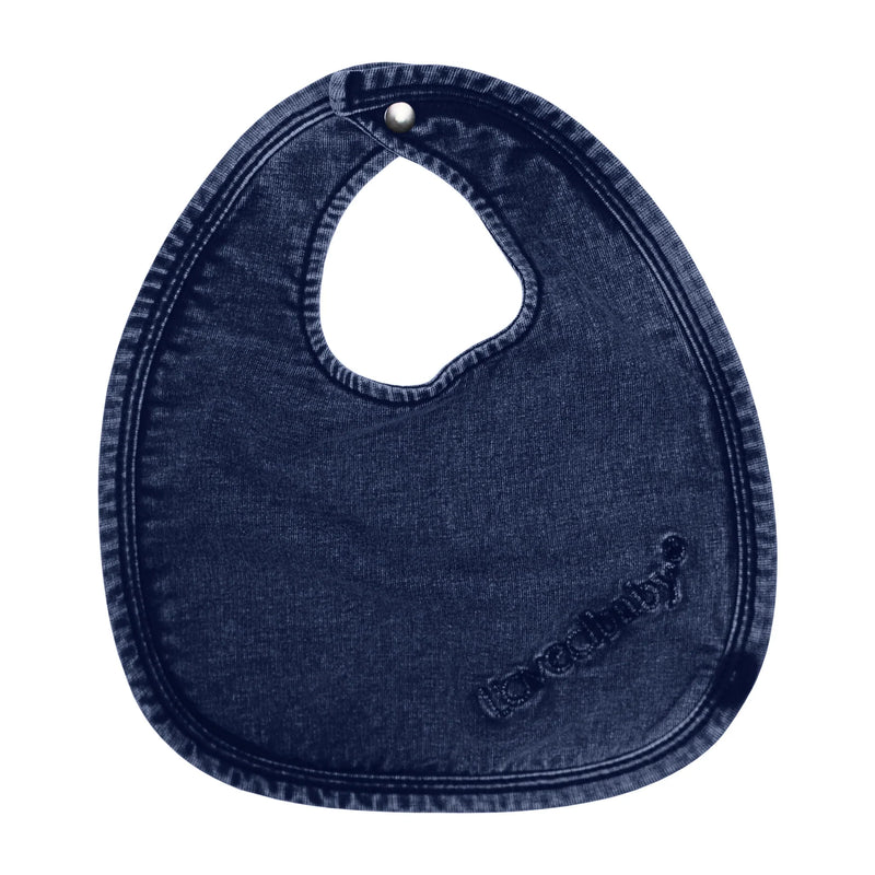 L’oved Baby - Faux Denim Bib - Pitter Patter Boutique