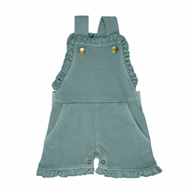 French Terry Ruffle Romper - Pitter Patter Boutique