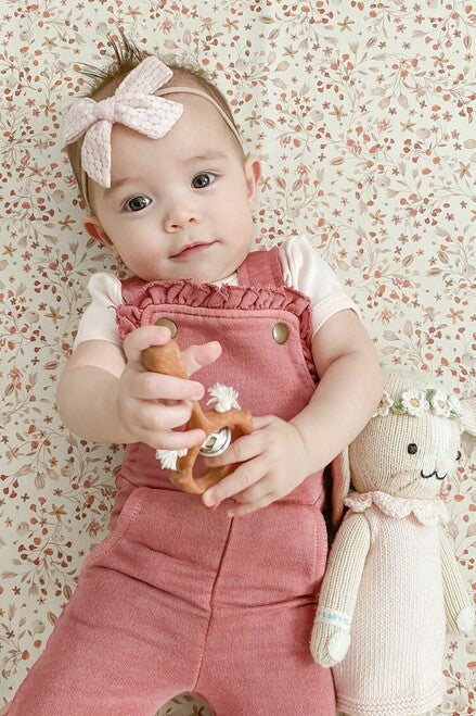 French Terry Ruffle Romper - Pitter Patter Boutique