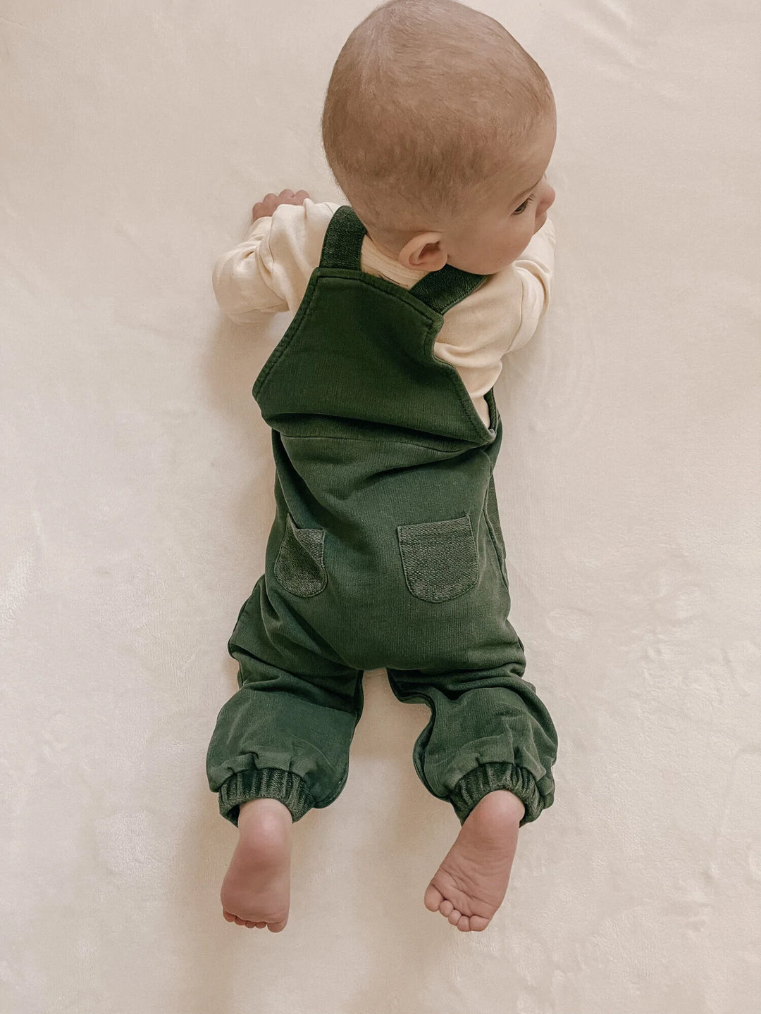 French Terry Overall Romper - Pitter Patter Boutique