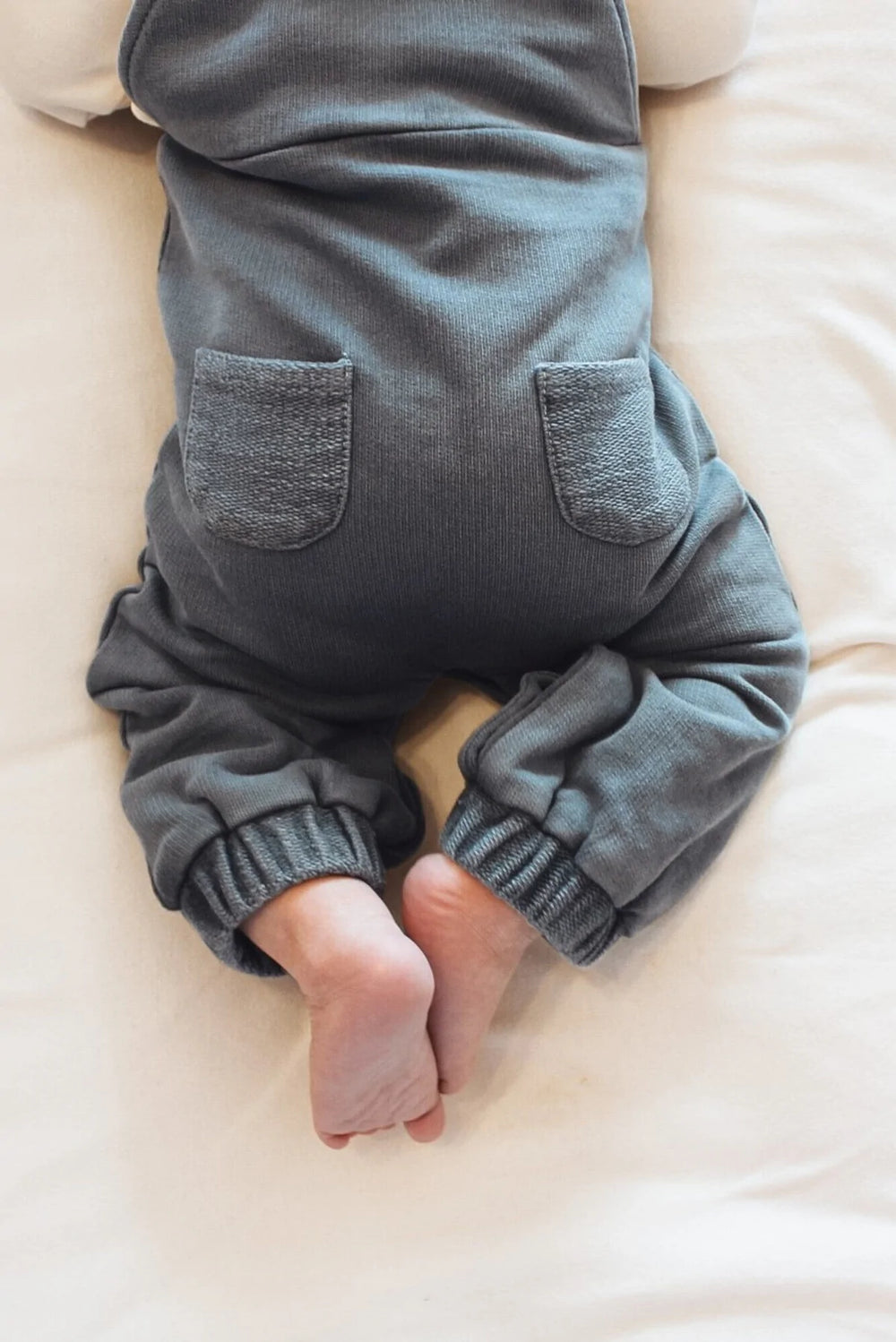French Terry Overall Romper - Pitter Patter Boutique