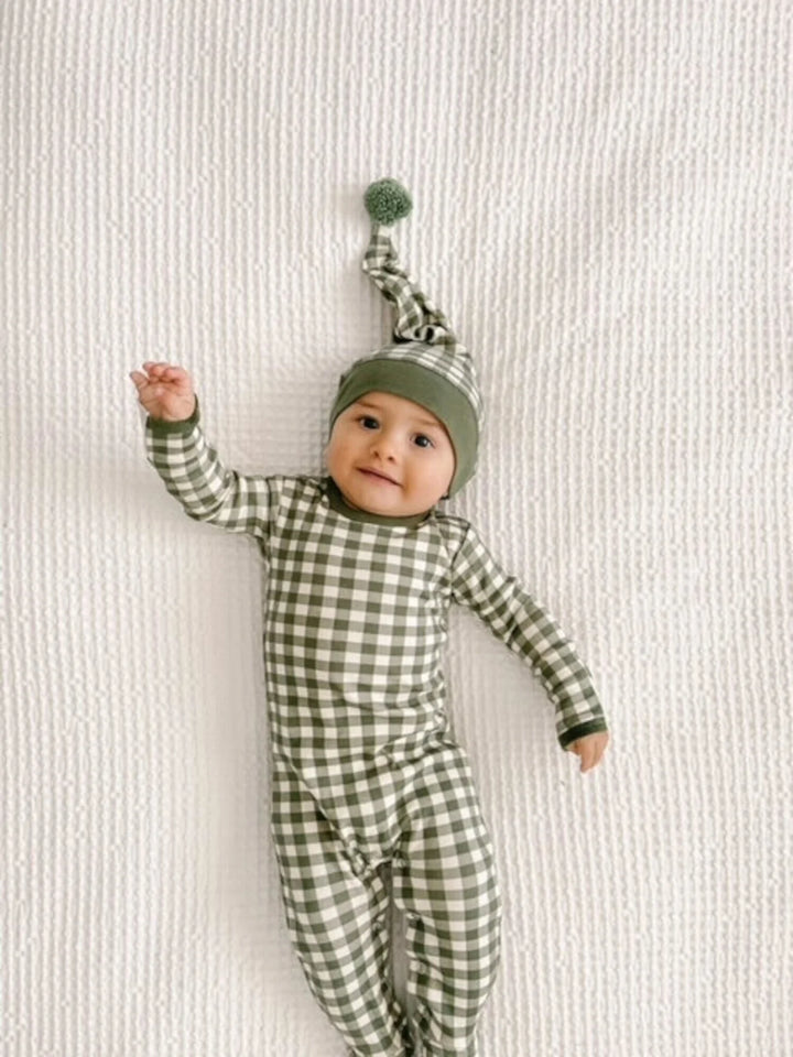 L'oved Baby - Holiday Organic Cotton Footie & Cap Set - Pitter Patter Boutique
