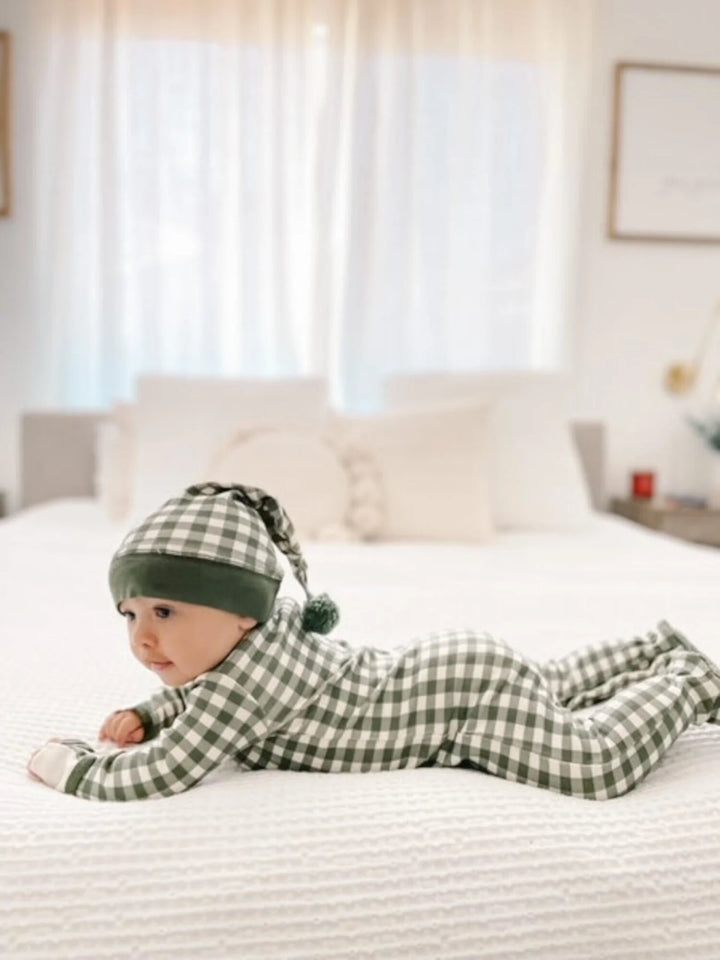 L'oved Baby - Holiday Organic Cotton Footie & Cap Set - Pitter Patter Boutique