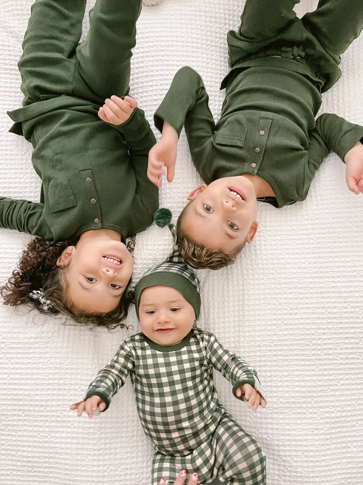 L'oved Baby - Holiday Organic Cotton Footie & Cap Set - Pitter Patter Boutique