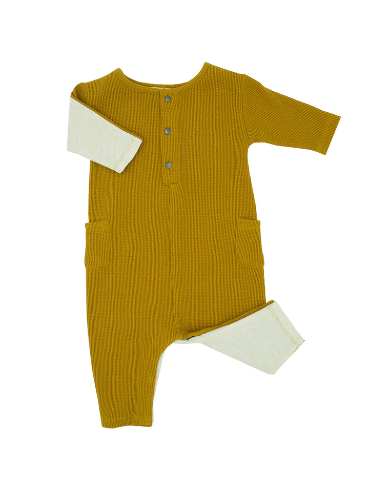 Greige - The Long Sleeve Remix Romper - Pitter Patter Boutique