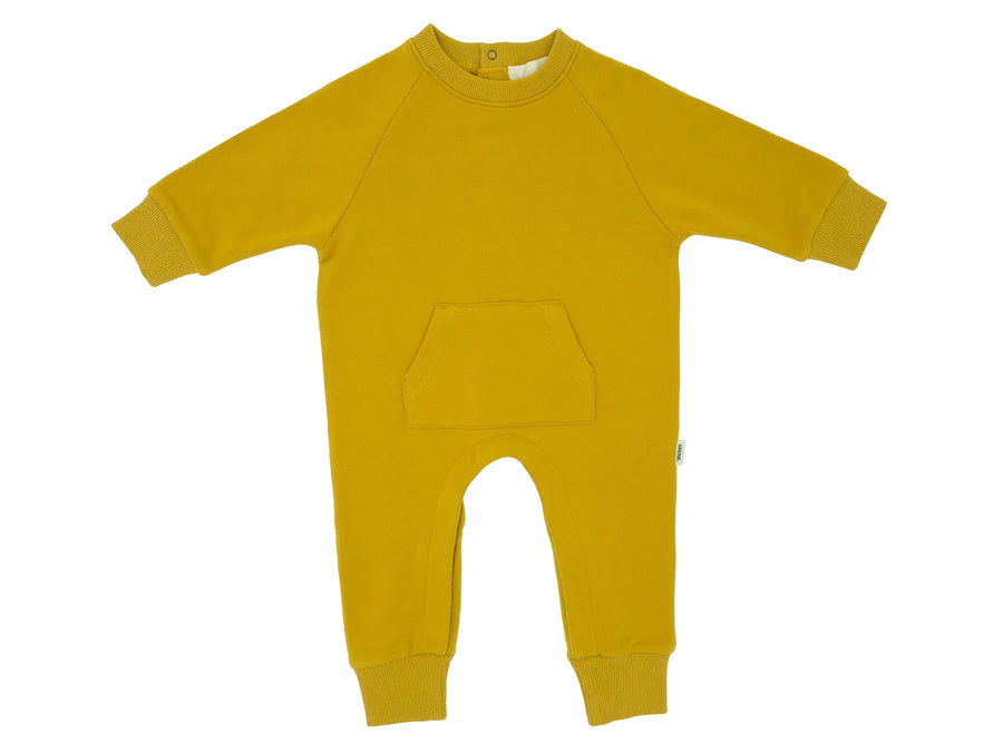 Greige - The Bamboo Fleece Romper - Pitter Patter Boutique