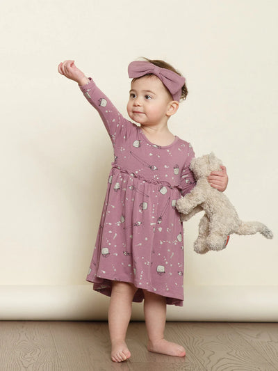 The Bamboo Dress Greige Mauve