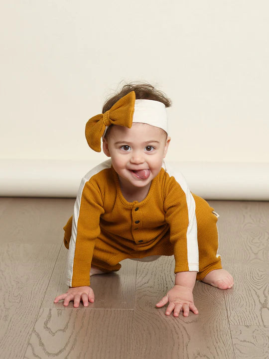 Greige - The Long Sleeve Remix Romper - Pitter Patter Boutique