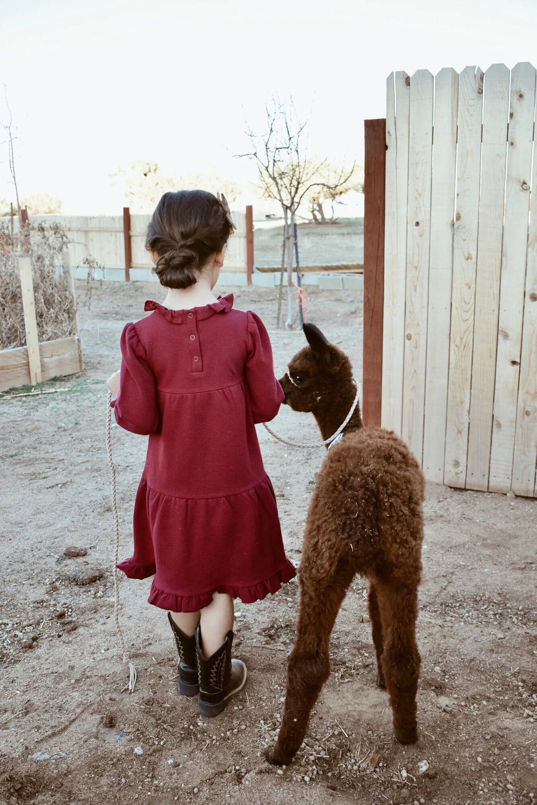 Long Sleeve Kids Corduroy Dress - Pitter Patter Boutique
