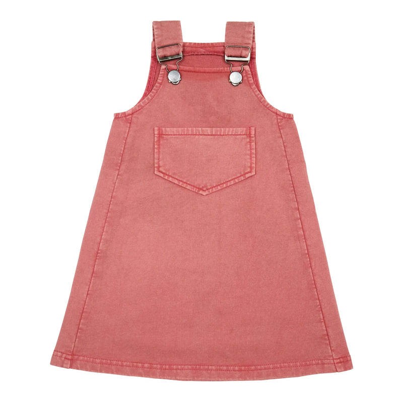 Faux Denim Kids Buckle Dress - Pitter Patter Boutique