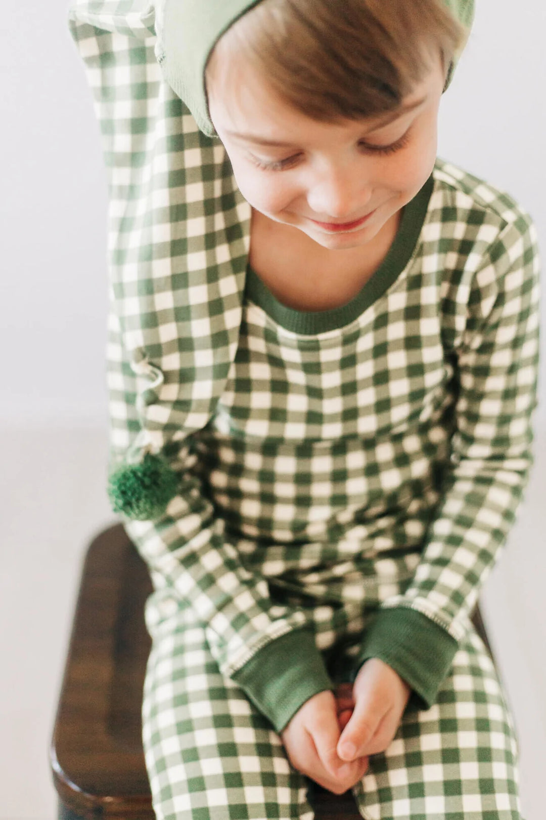 L'oved Baby - Holiday Organic Cotton PJ & Cap Set - Pitter Patter Boutique