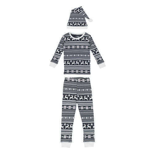 L'oved Baby - Holiday Organic Cotton PJ & Cap Set - Pitter Patter Boutique