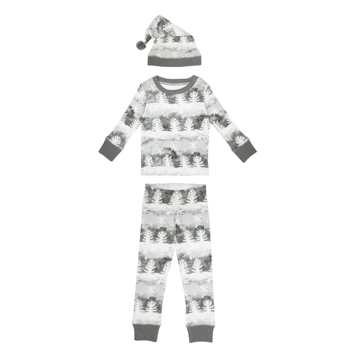 L'oved Baby - Holiday Organic Cotton PJ & Cap Set - Pitter Patter Boutique