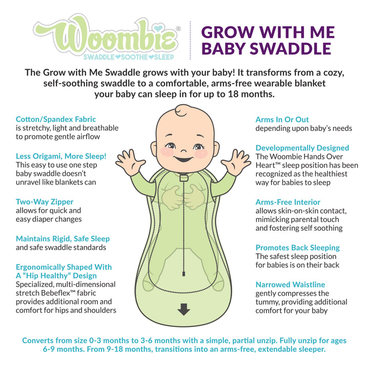 Woombie - Grow With Me Swaddle Bag - Pitter Patter Boutique