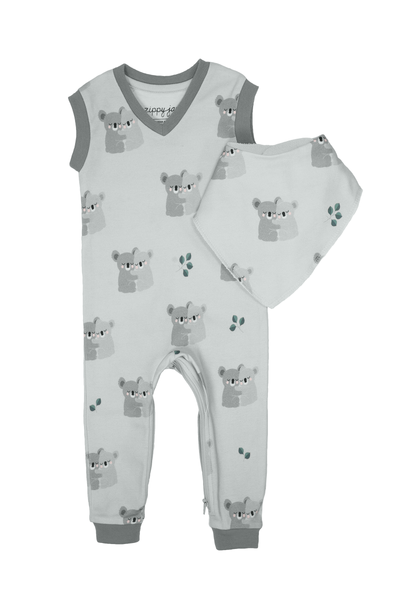 Zippy Jamz - Romper & Bib (6m-3T) - Pitter Patter Boutique