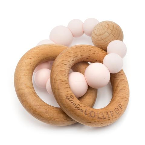 Loulou Lollipop - Bubble Silicone and Wood Teether - Pitter Patter Boutique