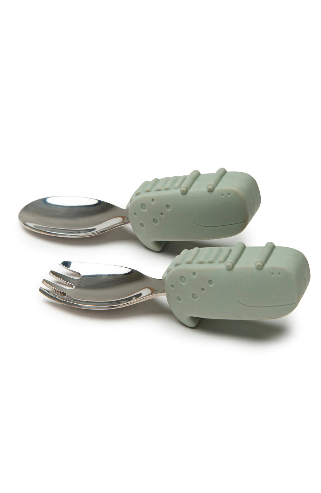 LouLou Lollipop - Learning Spoon & Fork Set - Born to Be Wild - Pitter Patter Boutique