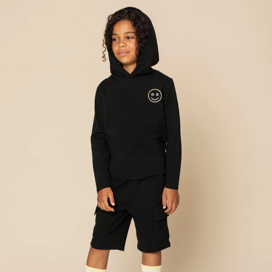 Miles the Label "Smiles for Miles" Black Hoodie - Pitter Patter Boutique