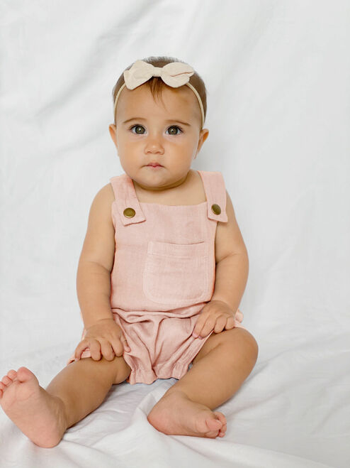 L'oved Baby - Rosewater Muslin Overalls