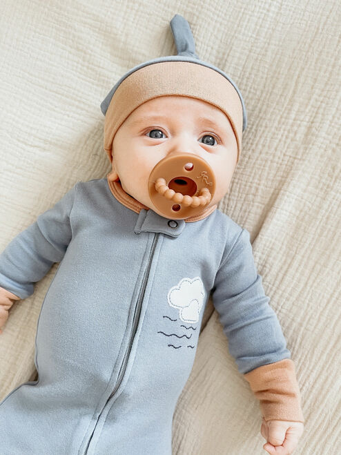 L'oved Baby - Organic Top-Knot Hat - Pitter Patter Boutique