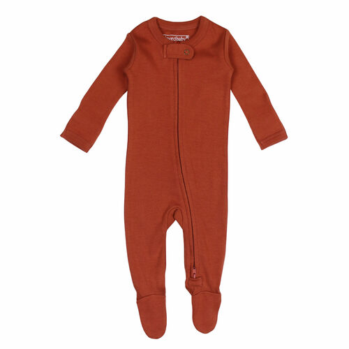 L'oved Baby - Organic Cotton Zippered Footie (3-6m, 6-9m & 9-12m) - Pitter Patter Boutique