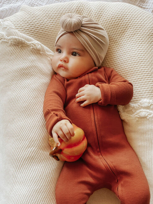 L'oved Baby - Organic Cotton Zippered Footie (3-6m, 6-9m & 9-12m) - Pitter Patter Boutique