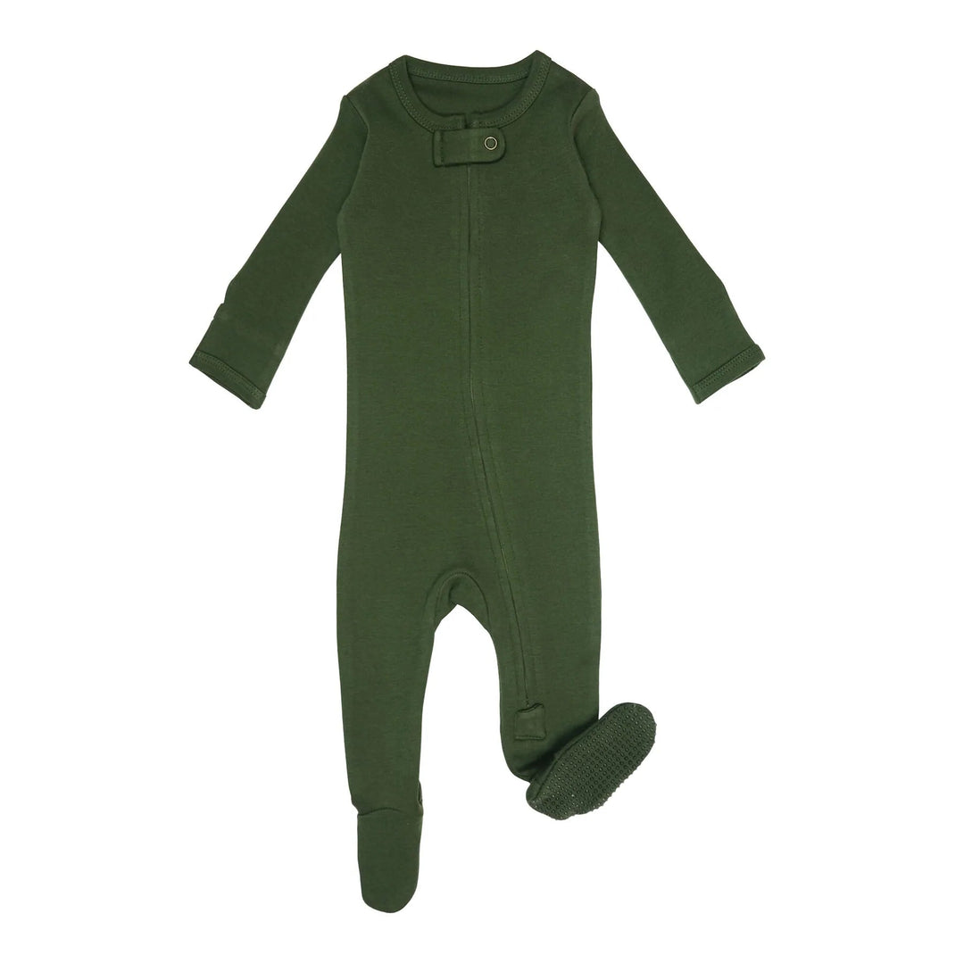 L'oved Baby - Organic Cotton Zippered Footie (3-6m, 6-9m & 9-12m) - Pitter Patter Boutique