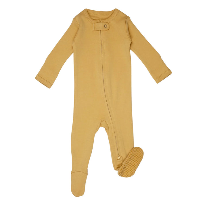 L'oved Baby - Organic Cotton Zippered Footie (3-6m, 6-9m & 9-12m) - Pitter Patter Boutique
