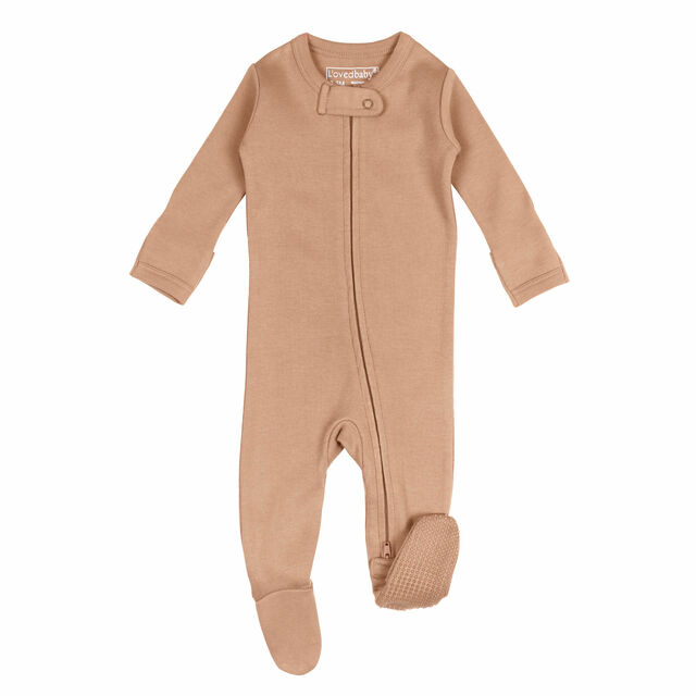 L'oved Baby - Organic Cotton Zippered Footie (3-6m, 6-9m & 9-12m) - Pitter Patter Boutique
