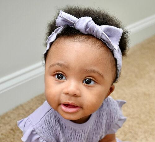 L'oved Baby - Organic Smocked Tie Headband - Pitter Patter Boutique