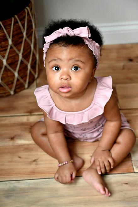 L'oved Baby - Organic Smocked Tie Headband - Pitter Patter Boutique