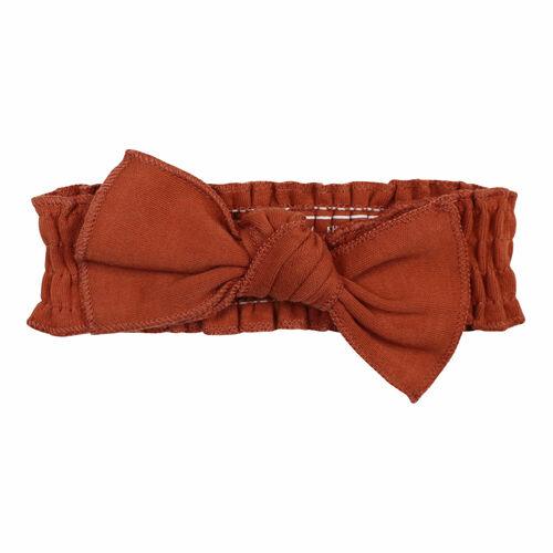 L'oved Baby - Organic Smocked Tie Headband - Pitter Patter Boutique