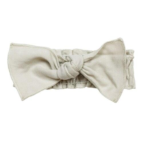 L'oved Baby - Organic Smocked Tie Headband - Pitter Patter Boutique