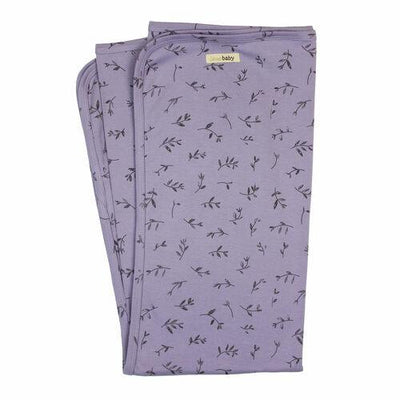 L'oved Baby Amethyst Flower Organic Cotton Swaddle