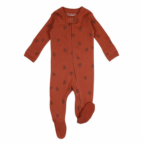 L'oved Baby - Organic Cotton Zippered Footie (3-6m, 6-9m & 9-12m) - Pitter Patter Boutique