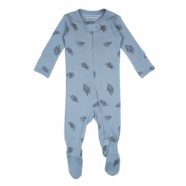 L'oved Baby - Organic Cotton Zippered Footie (3-6m, 6-9m & 9-12m) - Pitter Patter Boutique
