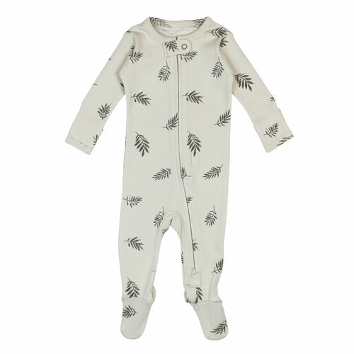 L'oved Baby - Organic Cotton Zippered Footie (3-6m, 6-9m & 9-12m) - Pitter Patter Boutique