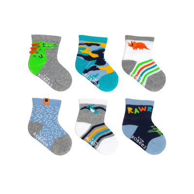 Robeez - 6 Pack Baby Socks - Pitter Patter Boutique