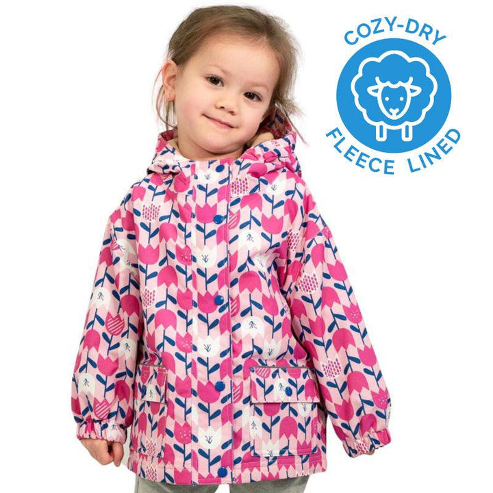 Jan & Jul - Fleece Lined Rain Jacket - Pitter Patter Boutique