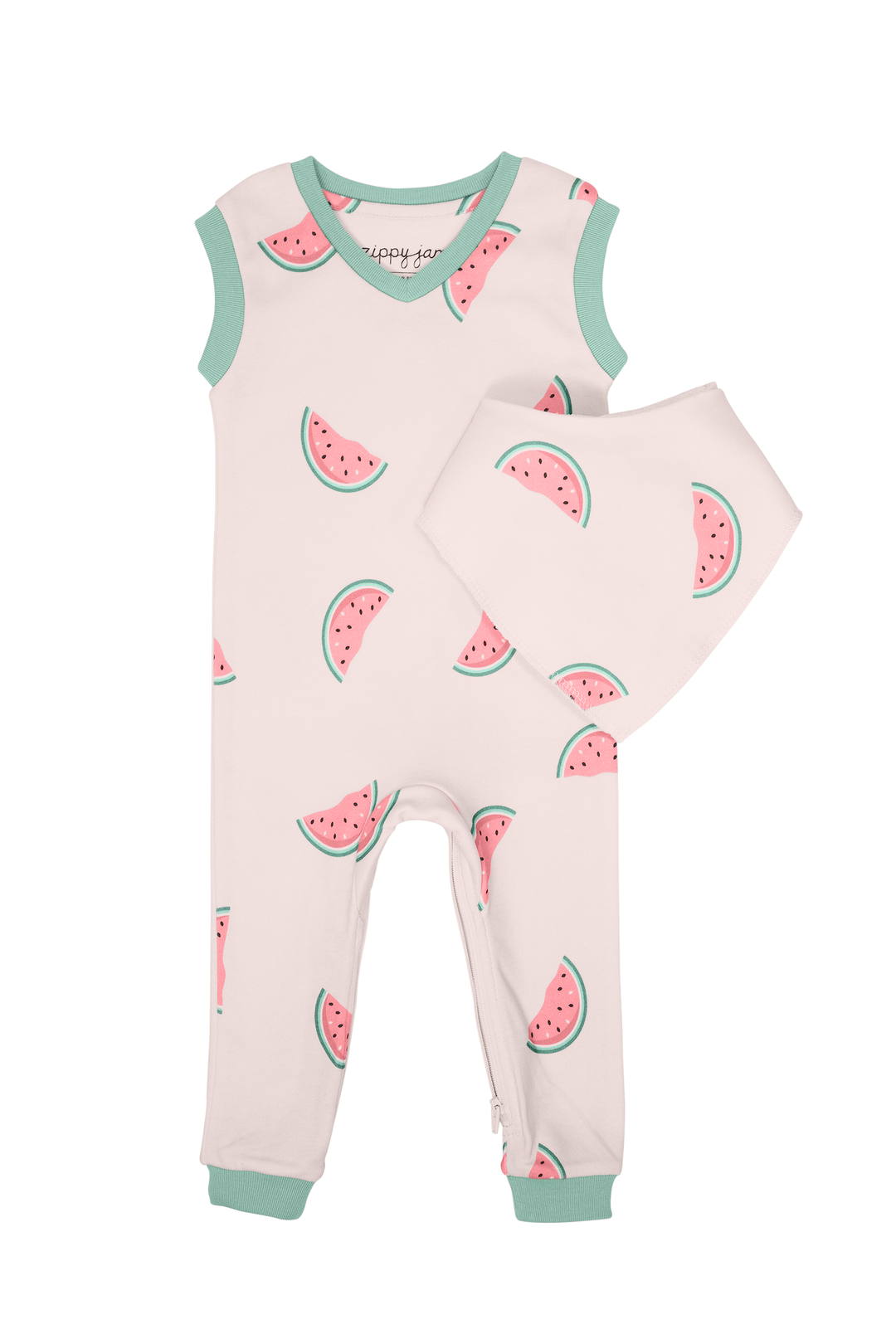 Zippy Jamz - Romper & Bib (6m-3T) - Pitter Patter Boutique