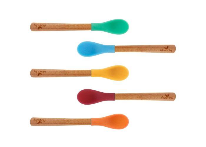 Infant Bamboo Spoons - 5 Pack - Pitter Patter Boutique