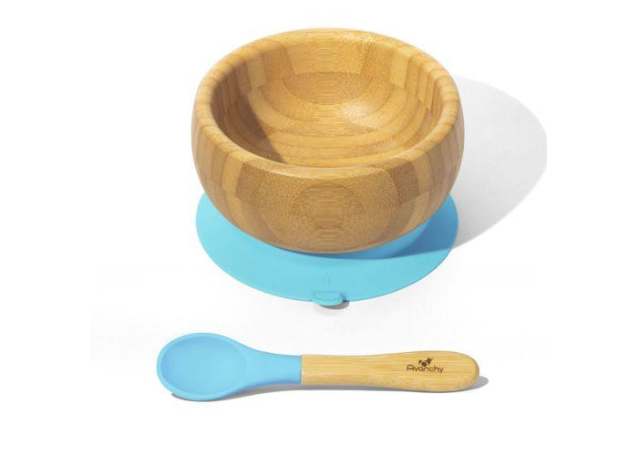 Bamboo Suction Bowl with Spoon - Pitter Patter Boutique