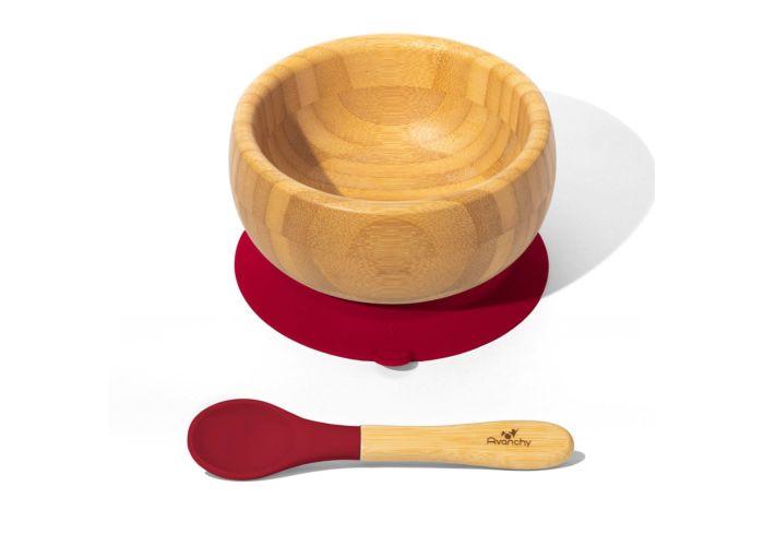 Bamboo Suction Bowl with Spoon - Pitter Patter Boutique