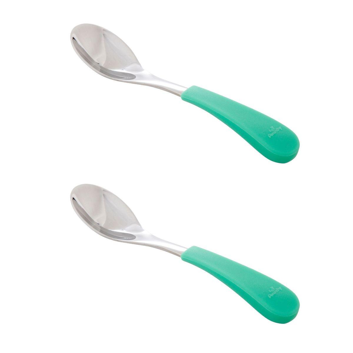 Stainless Steel Baby Spoons - 2 pack – Pitter Patter Boutique
